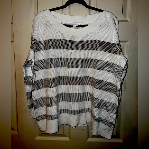 Market & Spruce Striped Lightweight Sweater - Size XXL - Picture 1 of 3